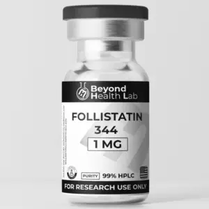 Vial liofilizado de Folistatina-344 1mg para inhibición de miostatina e investigación de masa muscular